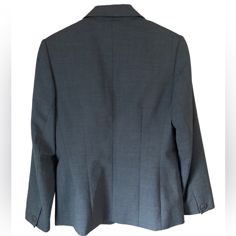 Talbots Wool Gray Three Button Career Blazer Jack… - image 5